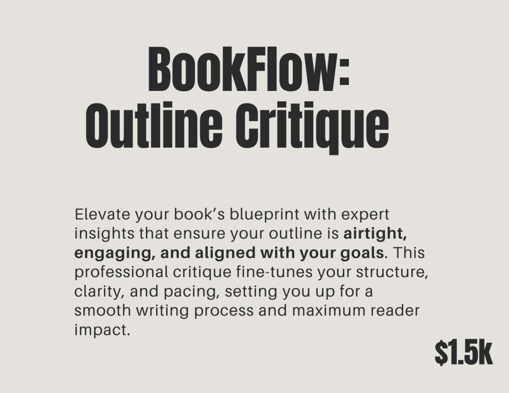 bookflow outline critique
