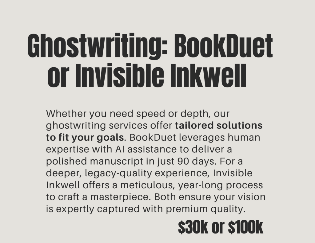 ghostwriting bookduet invisible inkwell